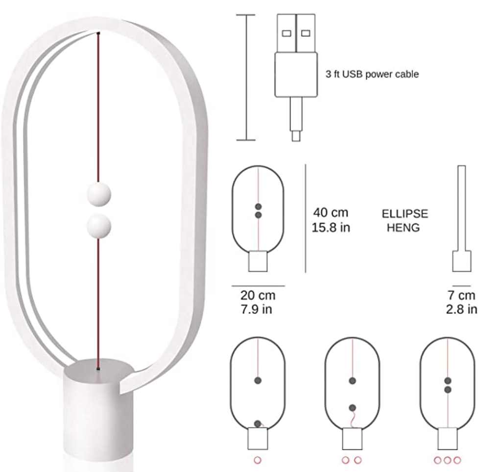 Lampara Flotante de Equilibrio