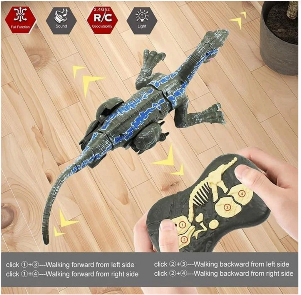 Dinosaurio con control remoto